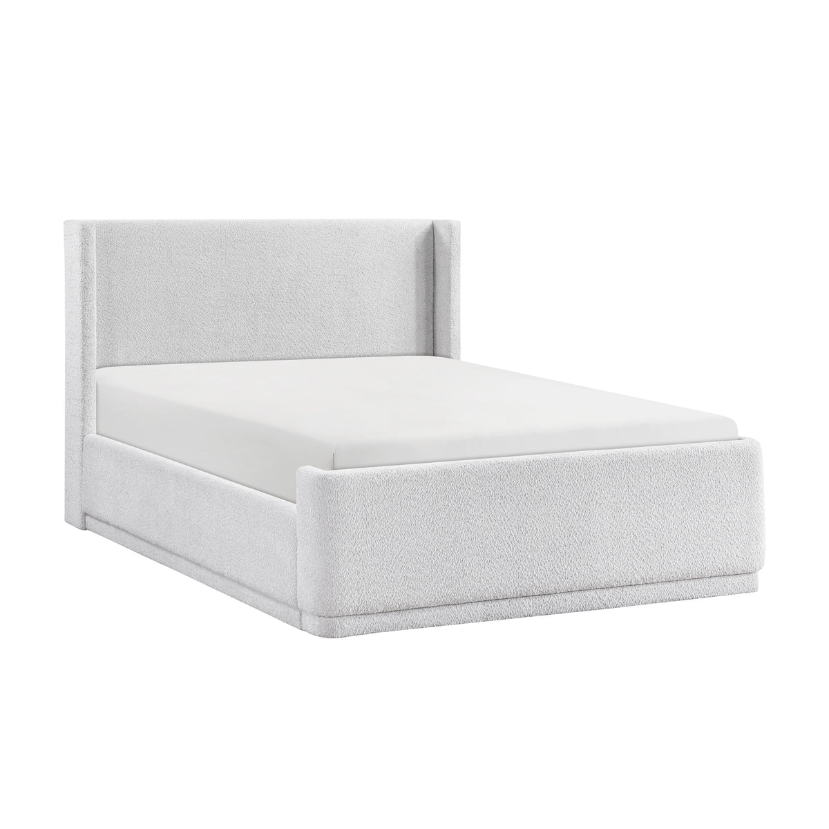 Carmel White Full Platform Bed - Ornate Home