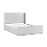 Carmel White Full Platform Bed - Ornate Home