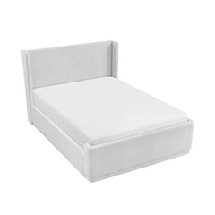 Carmel White Queen Platform Bed - Ornate Home