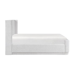 Carmel White Queen Platform Bed - Ornate Home
