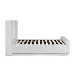 Carmel White Queen Platform Bed - Ornate Home