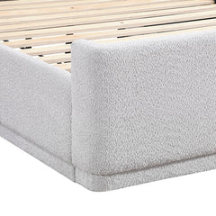 Carmel White Queen Platform Bed - Ornate Home