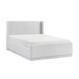 Carmel White Queen Platform Bed - Ornate Home