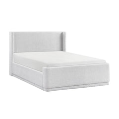 Carmel White Queen Platform Bed - Ornate Home