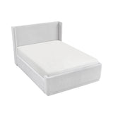 Carmel White Queen Platform Bed - Ornate Home