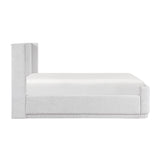 Carmel White Queen Platform Bed - Ornate Home