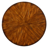 Carmel Woodtone Round Lamp Table - Ornate Home