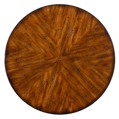 Carmel Woodtone Round Lamp Table - Ornate Home