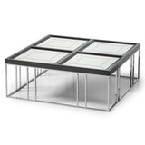 Carmela Charcoal Sand Cocktail Table - Ornate Home