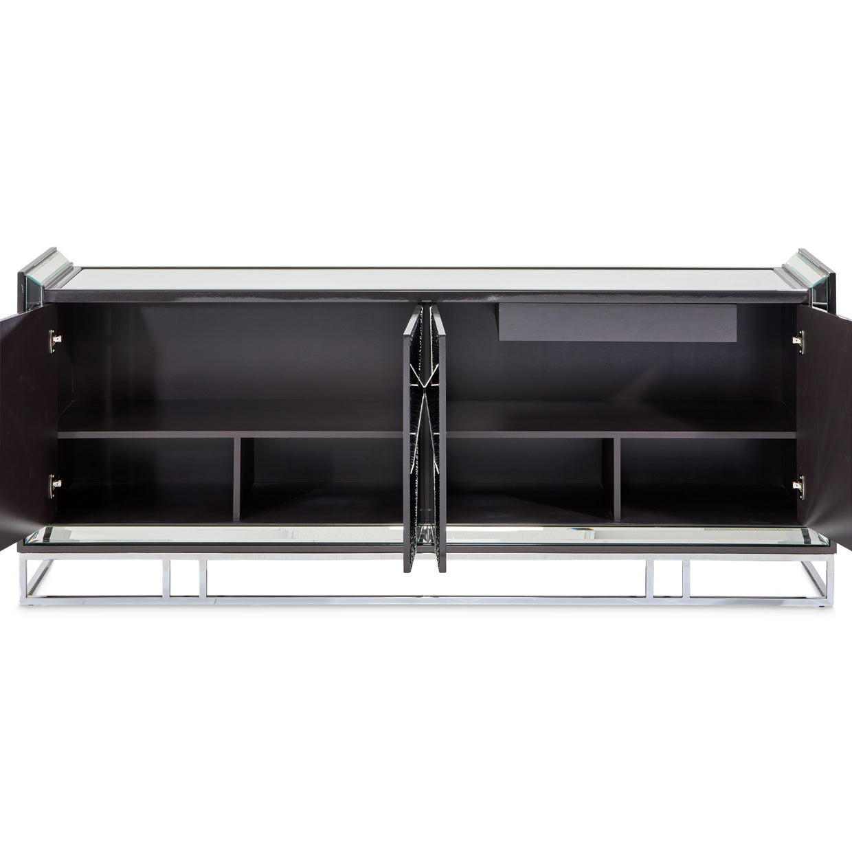 Carmela Charcoal Sand Console Table - Ornate Home