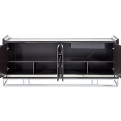 Carmela Charcoal Sand Console Table - Ornate Home