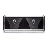 Carmela Charcoal Sand Console Table - Ornate Home