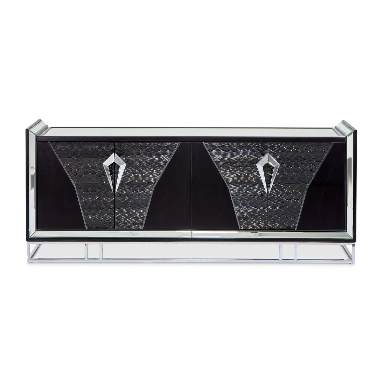 Carmela Charcoal Sand Console Table - Ornate Home