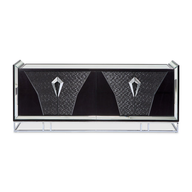 Carmela Charcoal Sand Console Table - Ornate Home
