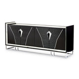 Carmela Charcoal Sand Console Table - Ornate Home