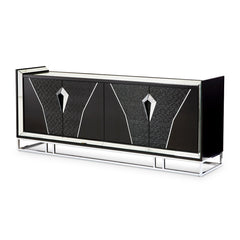 Carmela Charcoal Sand Console Table - Ornate Home
