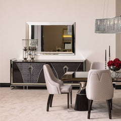 Carmela Charcoal Sand Console Table - Ornate Home
