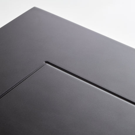 Carmela Charcoal Sand Double Pedestal Dining Table - Ornate Home