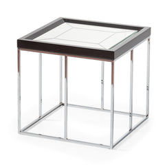 Carmela Charcoal Sand End Table - Ornate Home
