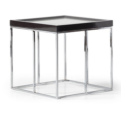 Carmela Charcoal Sand End Table - Ornate Home