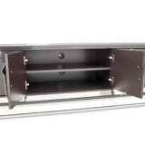 Carmela Charcoal Sand Media Cabinet - Ornate Home