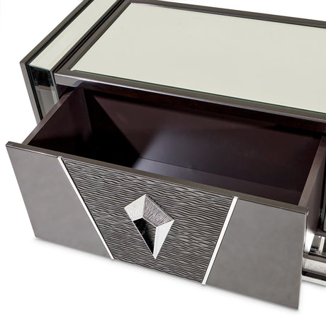 Carmela Charcoal Sand Media Cabinet - Ornate Home