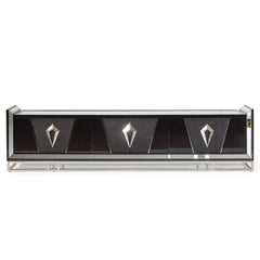 Carmela Charcoal Sand Media Cabinet - Ornate Home