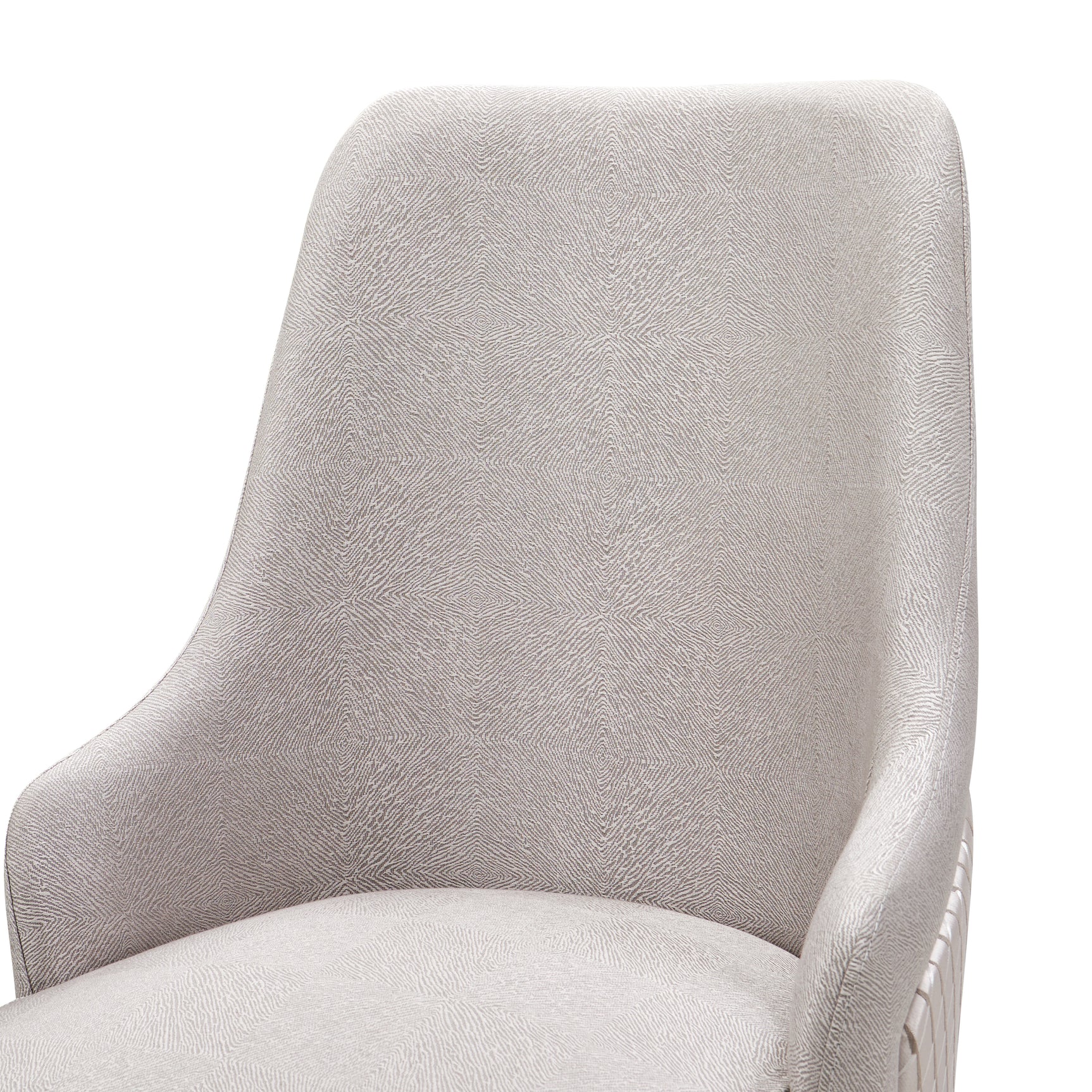 Carmela Charcoal Sand/Zinc Dining Arm Chair (Set of 2) - Ornate Home