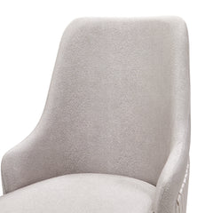 Carmela Charcoal Sand/Zinc Dining Arm Chair (Set of 2) - Ornate Home