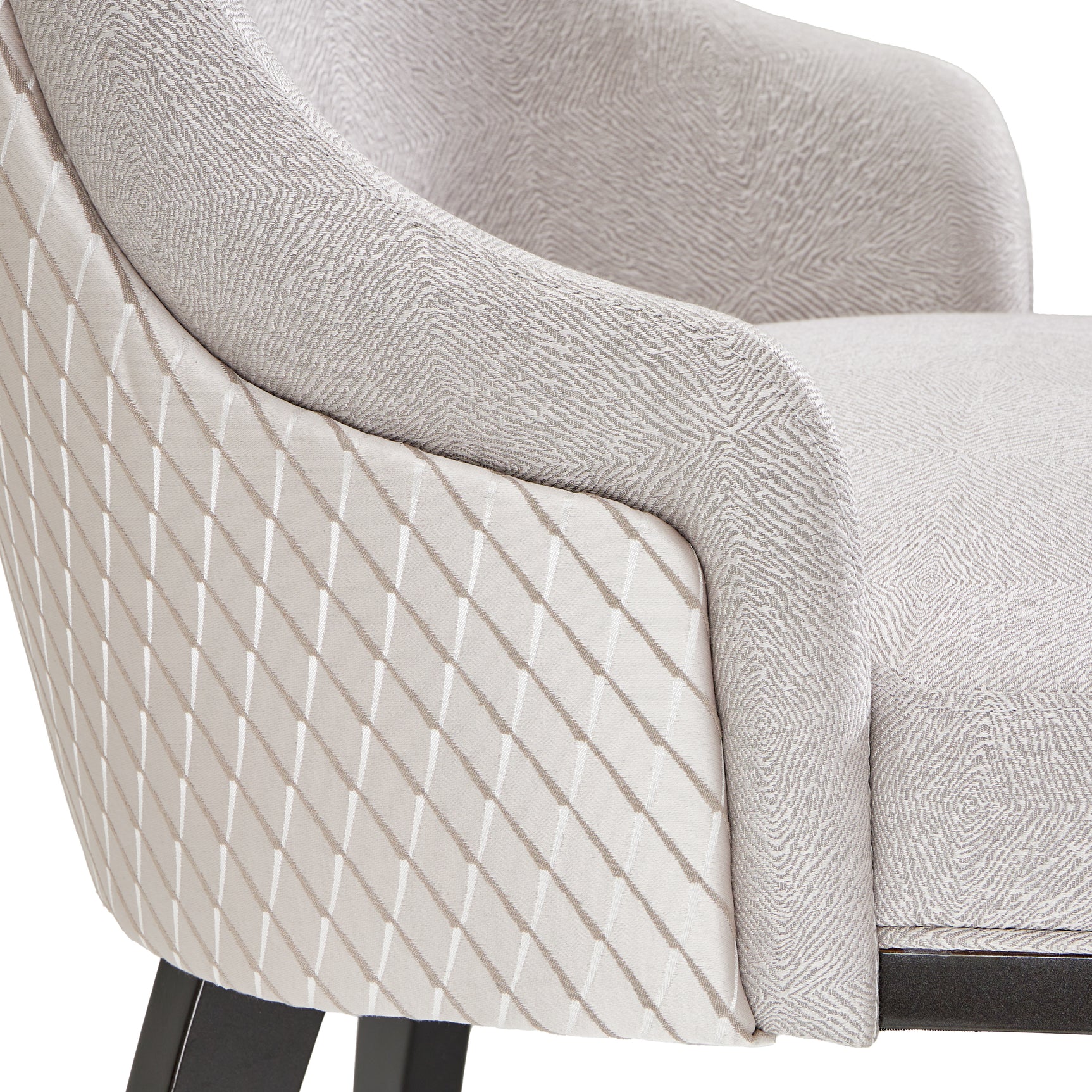 Carmela Charcoal Sand/Zinc Dining Arm Chair (Set of 2) - Ornate Home