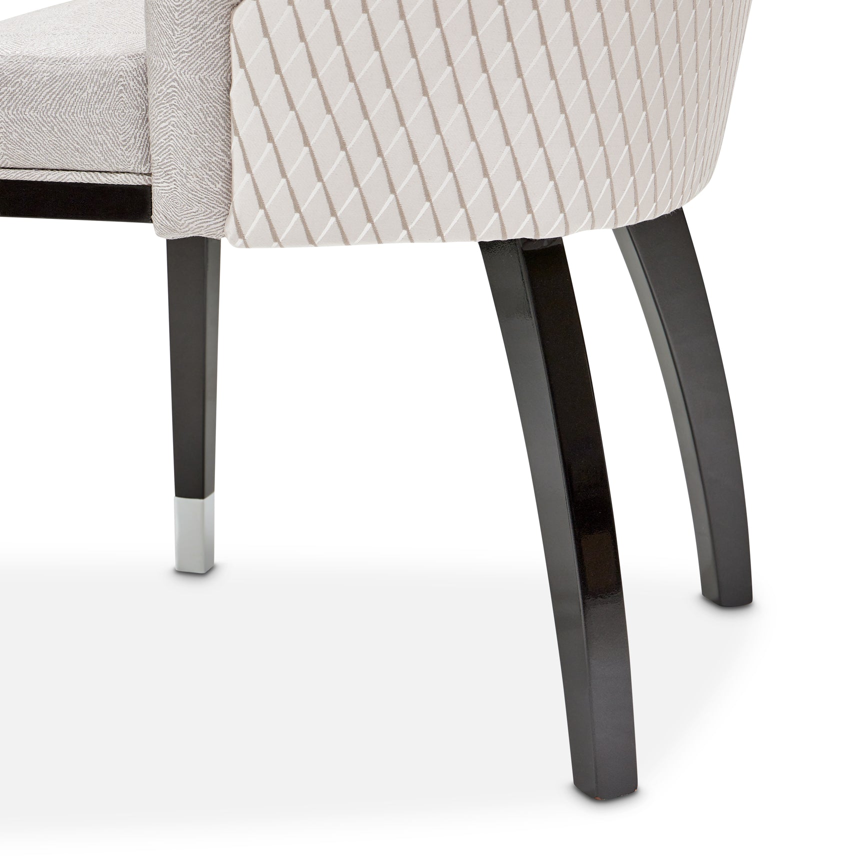 Carmela Charcoal Sand/Zinc Dining Arm Chair (Set of 2) - Ornate Home