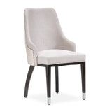 Carmela Charcoal Sand/Zinc Dining Arm Chair (Set of 2) - Ornate Home