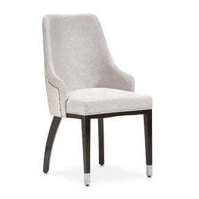 Carmela Charcoal Sand/Zinc Dining Arm Chair (Set of 2) - Ornate Home