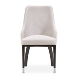 Carmela Charcoal Sand/Zinc Dining Arm Chair (Set of 2) - Ornate Home
