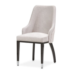 Carmela Charcoal Sand/Zinc Dining Arm Chair (Set of 2) - Ornate Home