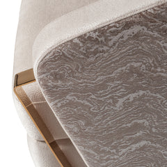 Carmela Gold/Almond Accent Chair - Ornate Home
