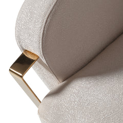 Carmela Gold/Almond Accent Chair - Ornate Home