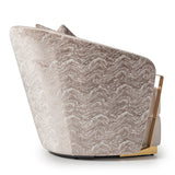 Carmela Gold/Almond Accent Chair - Ornate Home