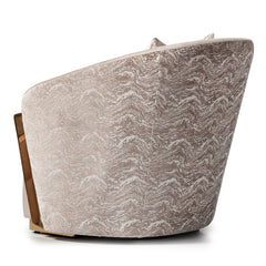 Carmela Gold/Almond Accent Chair - Ornate Home