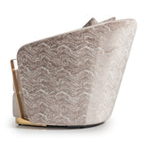 Carmela Gold/Almond Accent Chair - Ornate Home