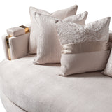 Carmela Gold/Almond Mansion Sofa - Ornate Home