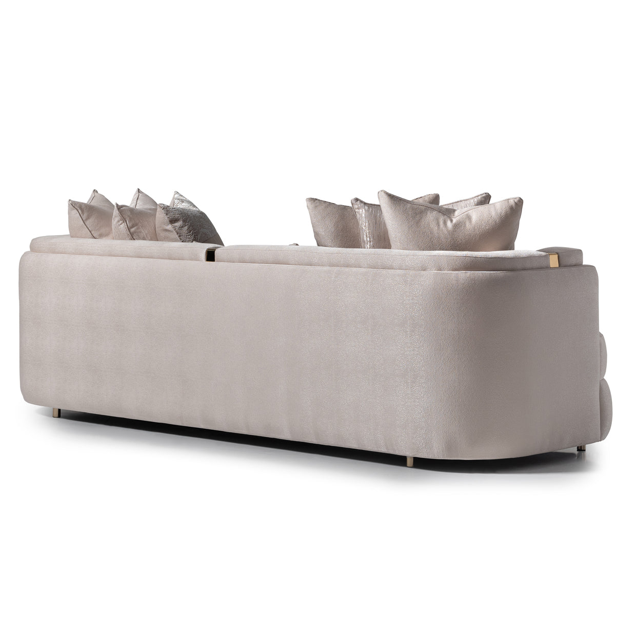 Carmela Gold/Almond Mansion Sofa - Ornate Home