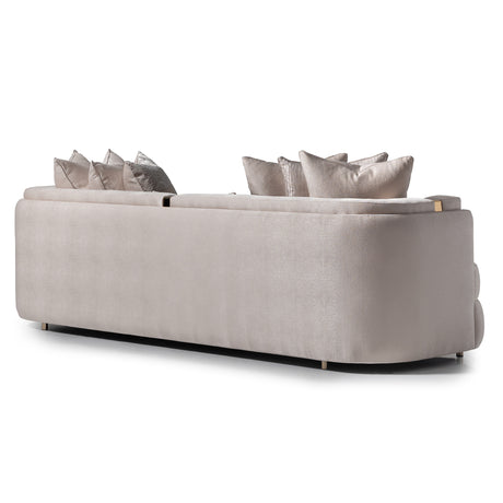 Carmela Gold/Almond Mansion Sofa - Ornate Home