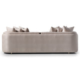 Carmela Gold/Almond Mansion Sofa - Ornate Home