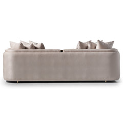 Carmela Gold/Almond Mansion Sofa - Ornate Home