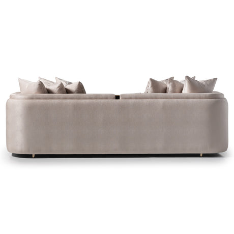 Carmela Gold/Almond Mansion Sofa - Ornate Home