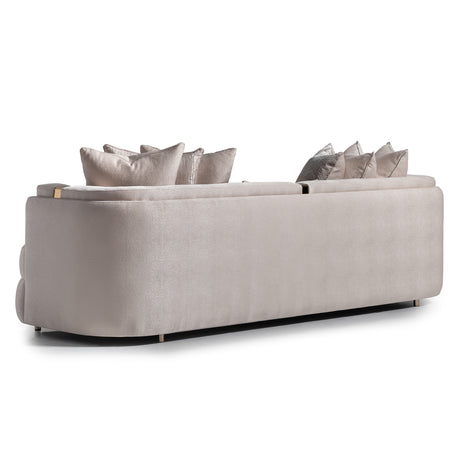 Carmela Gold/Almond Mansion Sofa - Ornate Home
