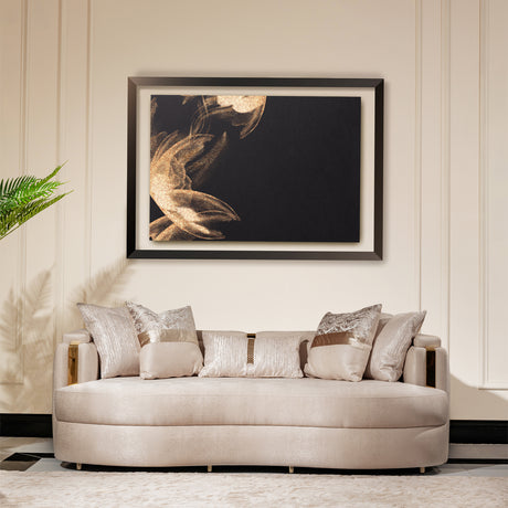 Carmela Gold/Almond Sofa - Ornate Home