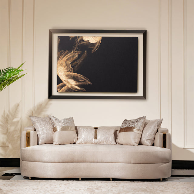 Carmela Gold/Almond Sofa - Ornate Home