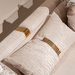 Carmela Gold/Almond Sofa - Ornate Home